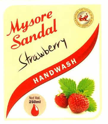 Mysore Sandal Strawberry Handwash Device mark 2884419 Trademark