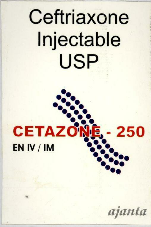 Cetazone - 250 (label) Device mark 1545581 Trademark