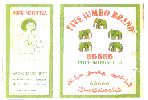 Five Jumbo Brand (device Of Girl And Elephants, Label) Device mark 1485729 Trademark