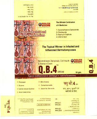 Q.b.4 Cream Device mark 2837284 Trademark