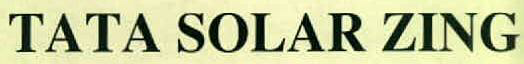 Tata Solar Zing Device mark 2737483 Trademark