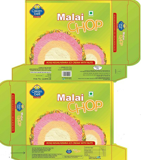 Creambell Malai Chop (label) Device mark 2717593 Trademark