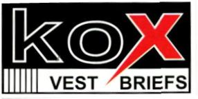 Kox Vest Briefs Device mark 2257598 Trademark