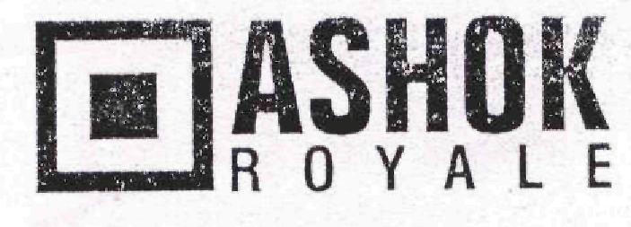Ashok R O Y A L E (label) Device mark 1723525 Trademark