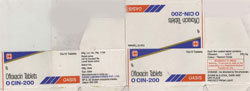 Ofloxacin Tablets O Cin-200 Device mark 1040129 Trademark