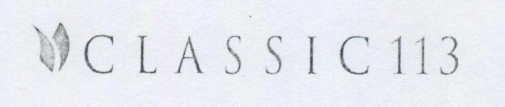 C L A S S I C 113 (device Of Other Geometrical Solids) Device mark 1444275 Trademark