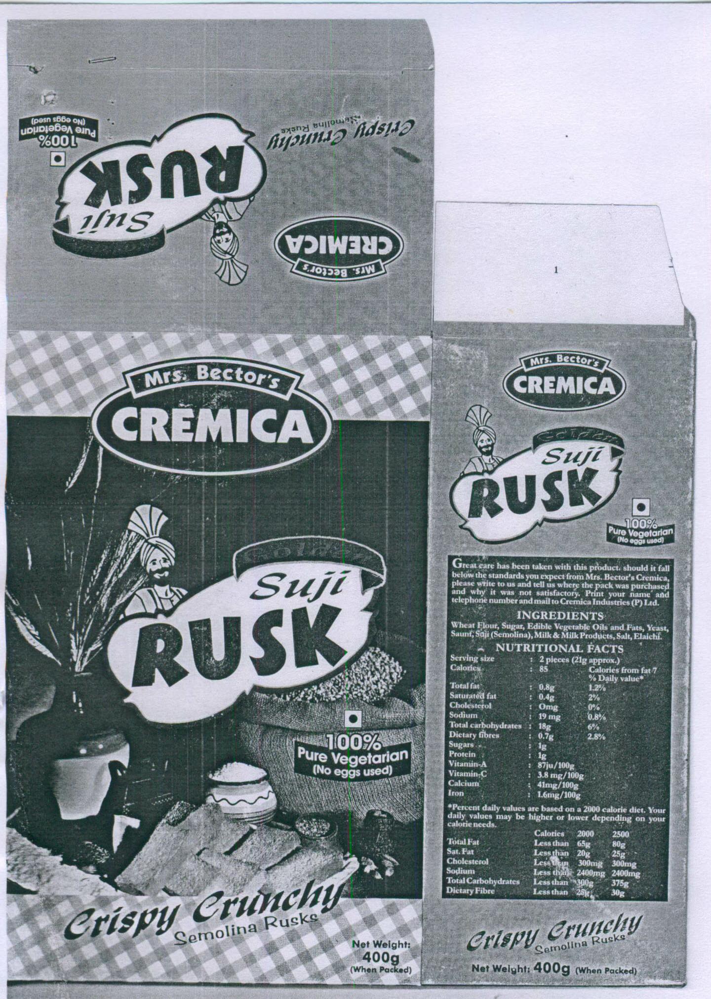 Cremica Rusk Device mark 1283635 Trademark