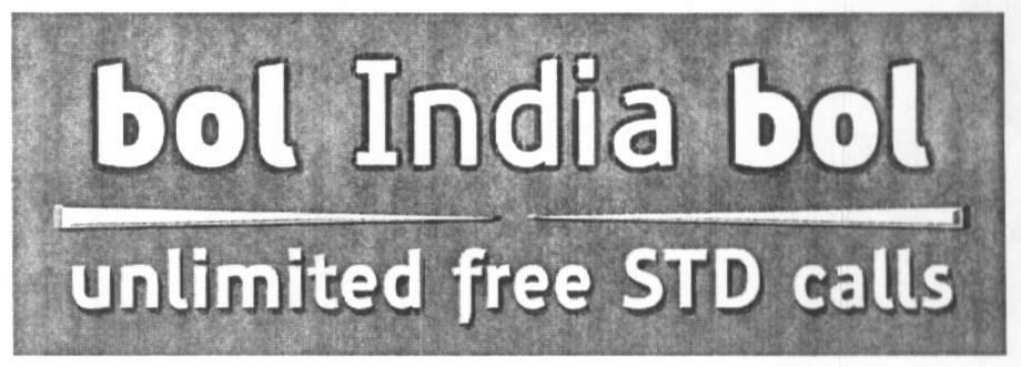 Bol India Bol Unlimited Free Std Calls (device) Device mark 1626389 Trademark