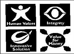 Human Values, Integrity, Innovative Solution, Value For Money Device mark 813374 Trademark