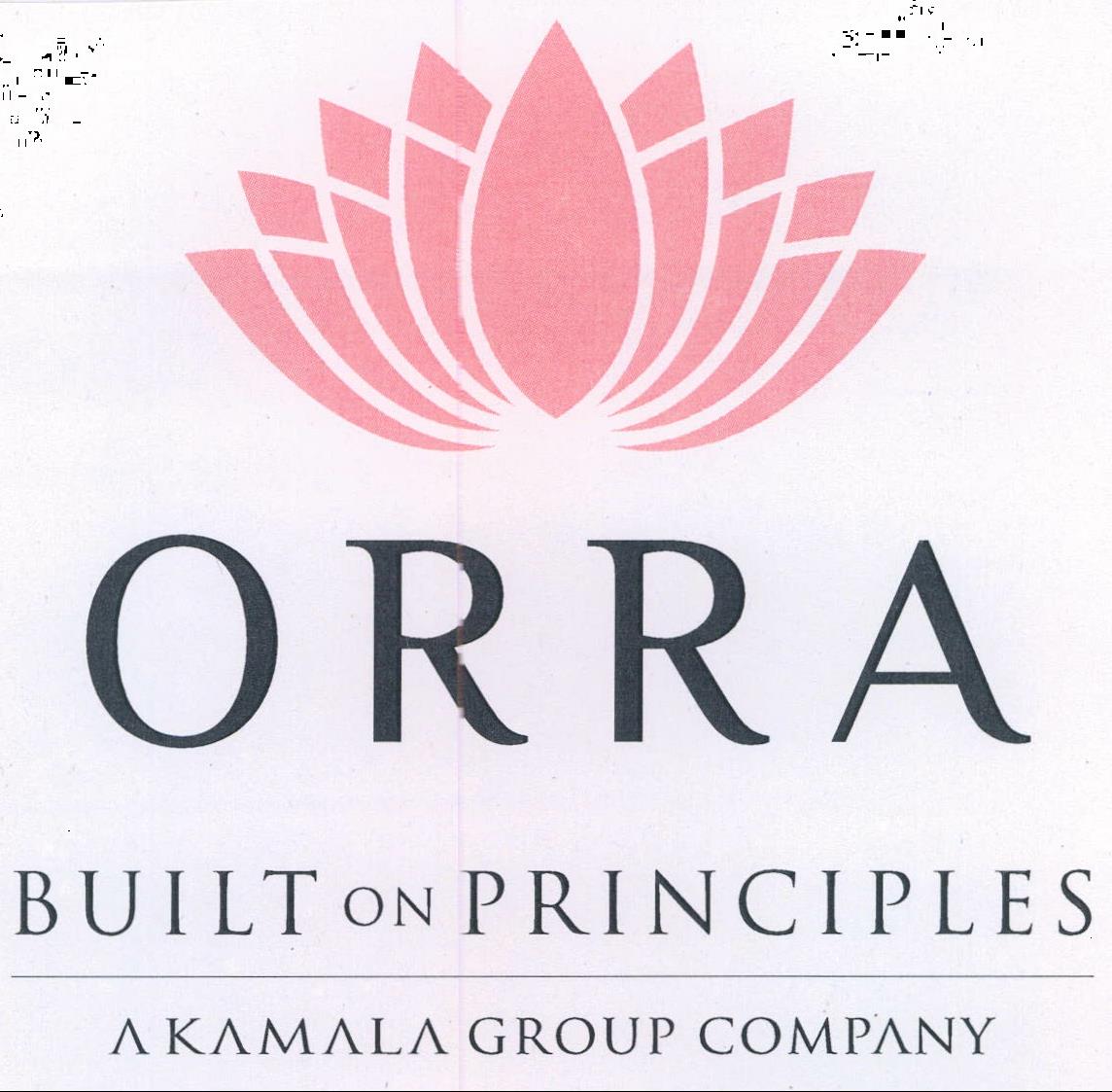 Orra Built On Principles A Kamala Group Company Device mark 2061599 Trademark