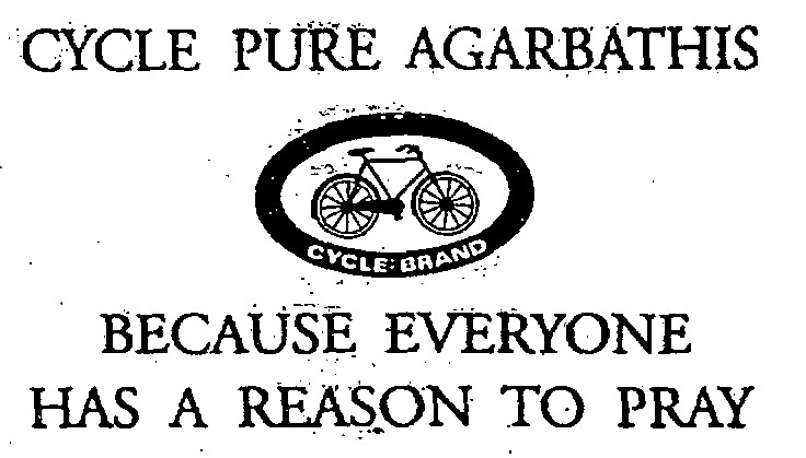 Cycle Pure Agarbathis (device Cycle In Oval) Device mark 1103967 Trademark