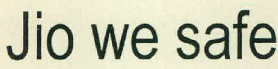 Jio We Safe Device mark 2702332 Trademark