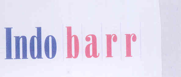 Indo Barr (label) Device mark 1594347 Trademark