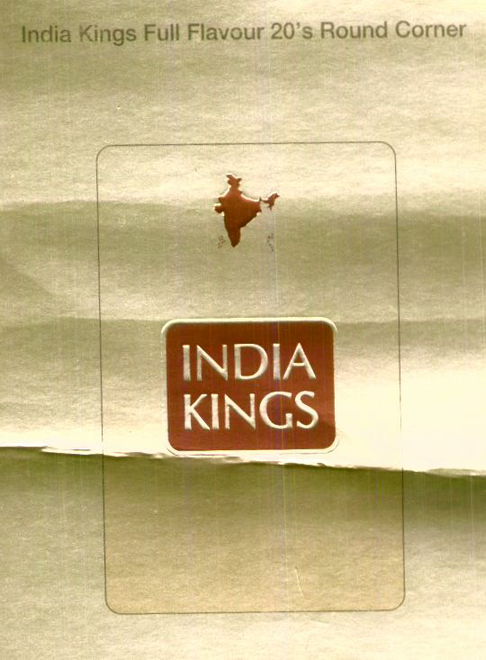 India King, Indian Map Device. (label) Device mark 1486622 Trademark
