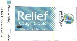 Amrutanjan Relief Cough & Cold Nasal Inhaler Device mark 2037335 Trademark