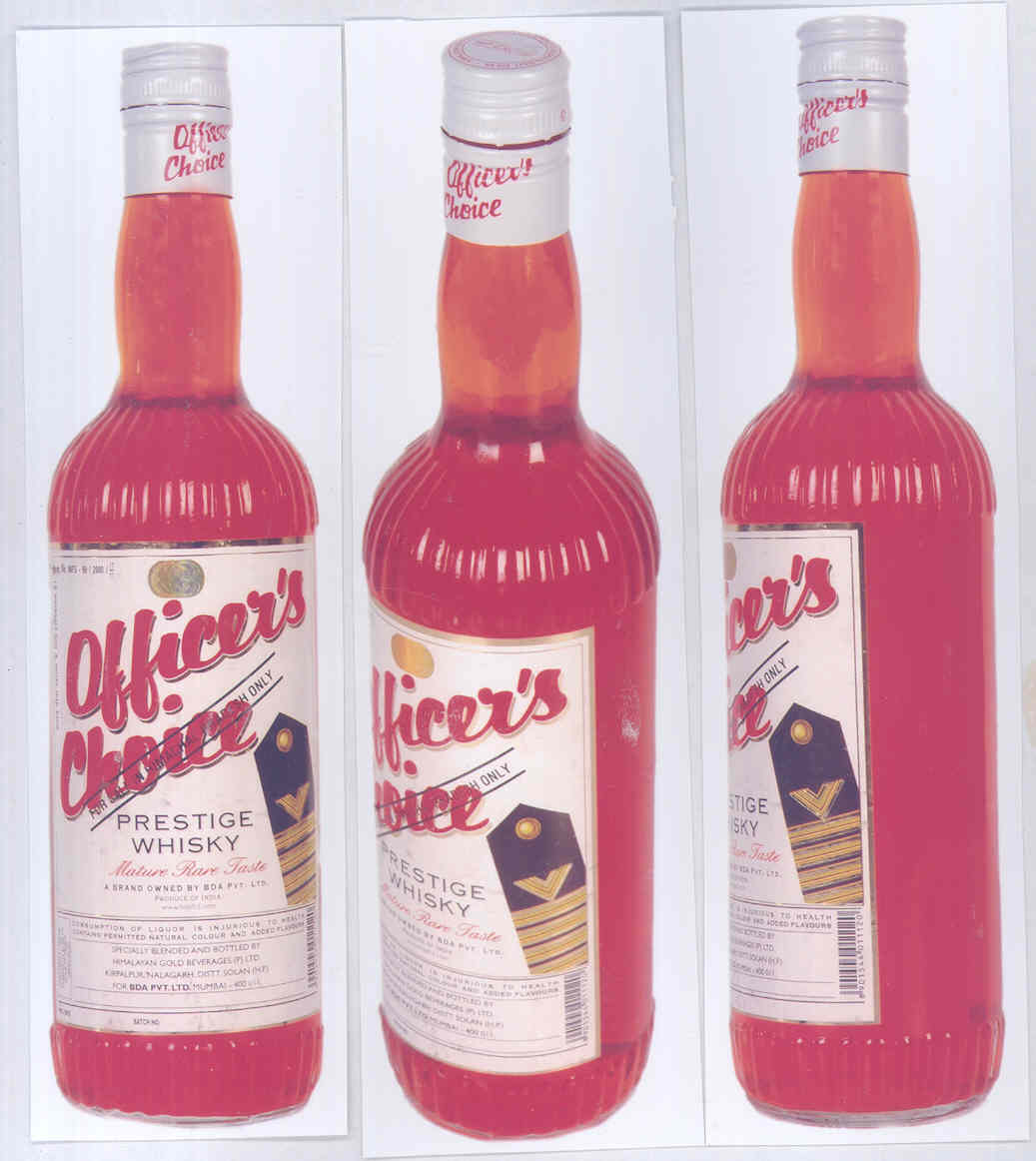 Officer"s Choice (device Of Bootal) Device mark 1623354 Trademark