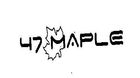 47 Maple (logo) Device mark 1978348 Trademark