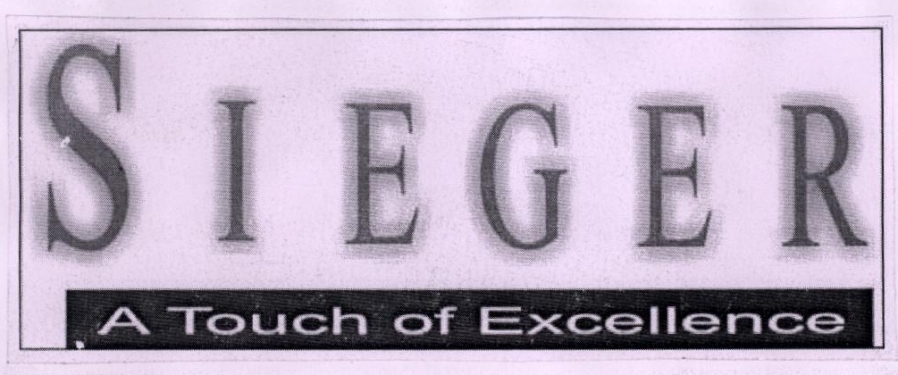 Sieger A Touch Of Excellence Device mark 1874796 Trademark