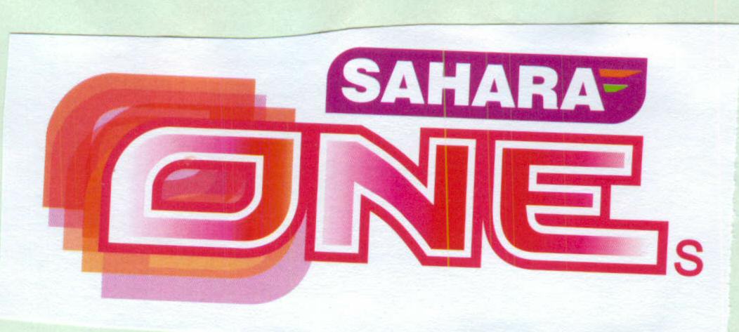 Sahara One (label With Special Form Writing) Device mark 1445277 Trademark