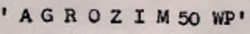 Agrozim 50 Wp Device mark 552713 Trademark