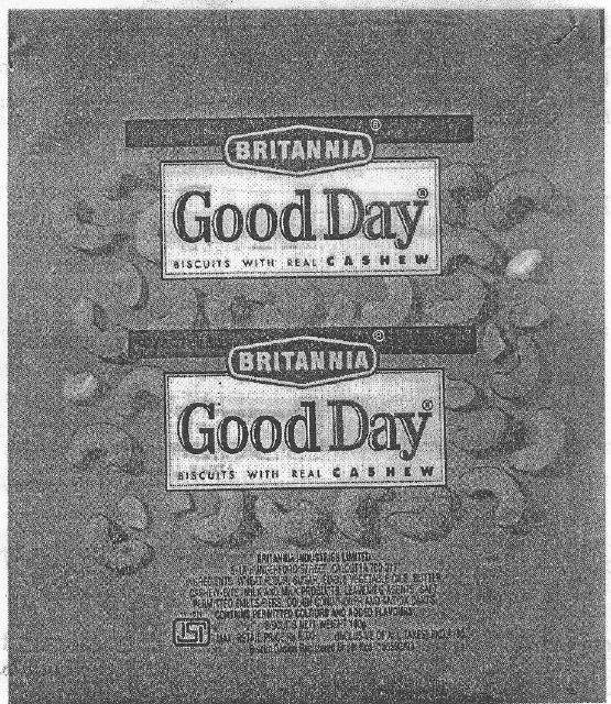 Britannia Good Day (label) Device mark 752299 Trademark