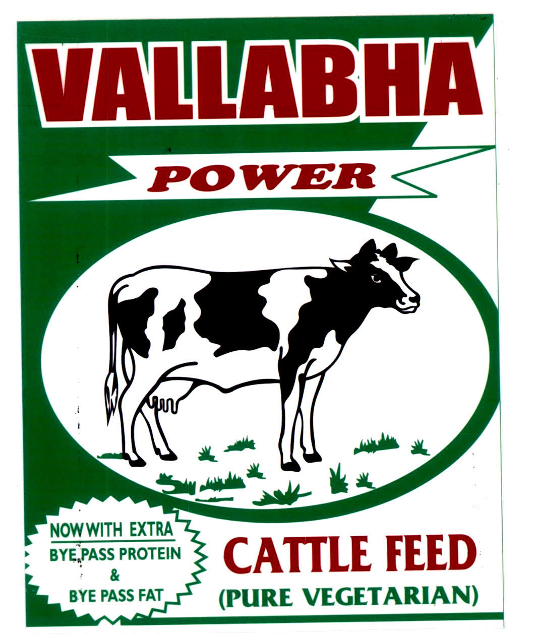 Vallabha Power Cattle Feed With Device Of Cow Device mark 2832156 Trademark