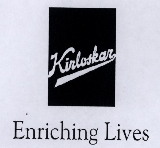 Kirloskar Enriching Lives (label) Device mark 1783543 Trademark