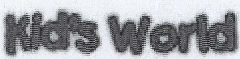 Kid's World Device mark 1547448 Trademark