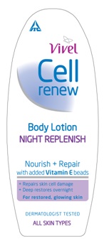Vivel Cell Renew Body Lotion Night Replenish Device mark 2752992 Trademark
