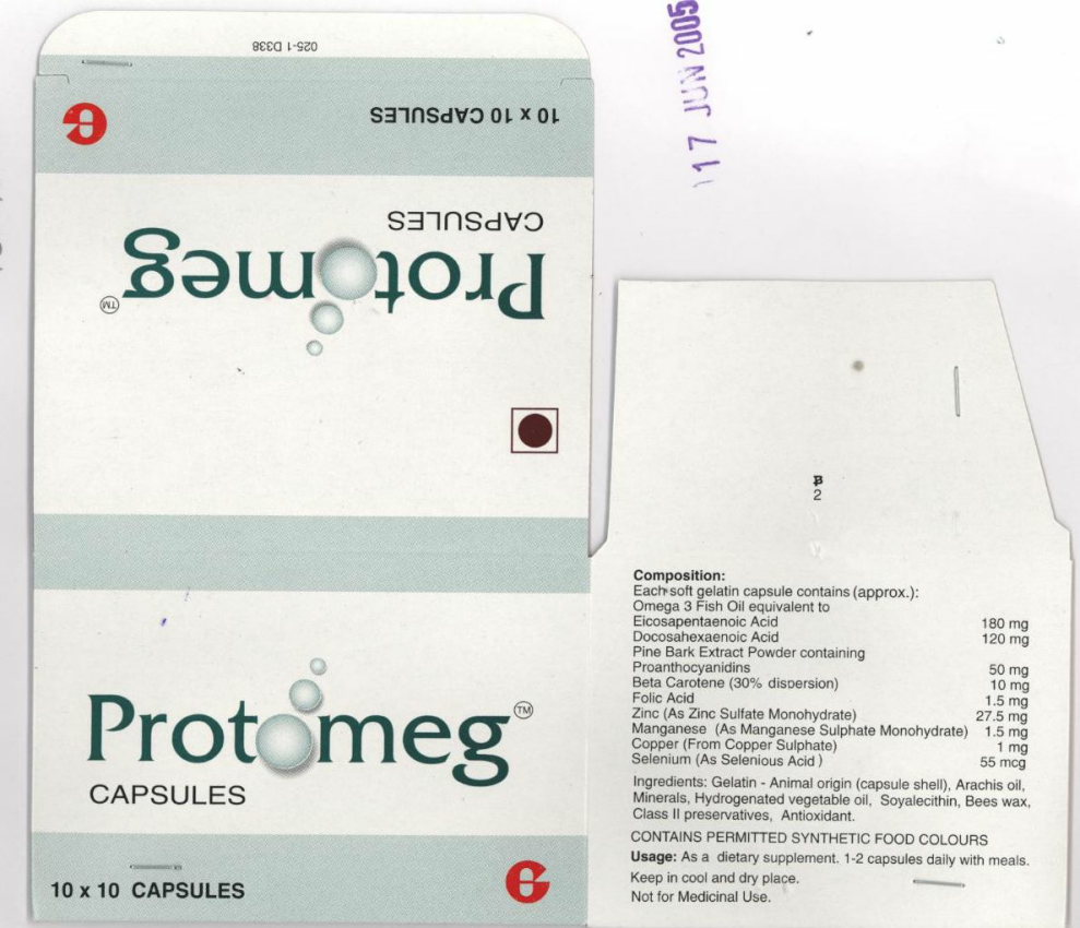 Protomeg (label) Device mark 1364838 Trademark