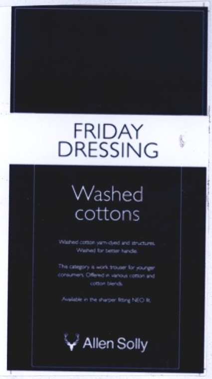 Friday Dressing Washed Cottons Allen Solly Device mark 2244983 Trademark
