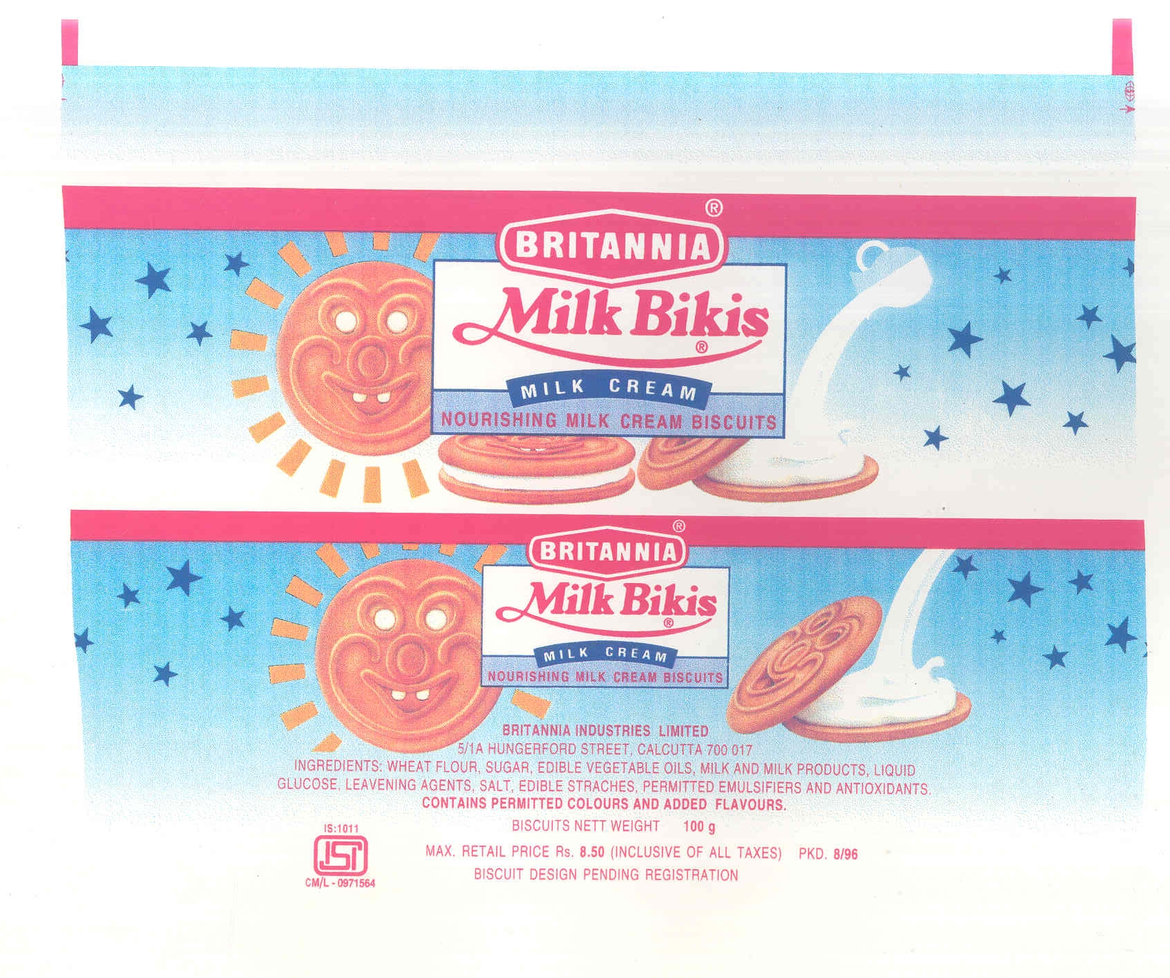 Britannia Milk Bikis Device mark 725552 Trademark