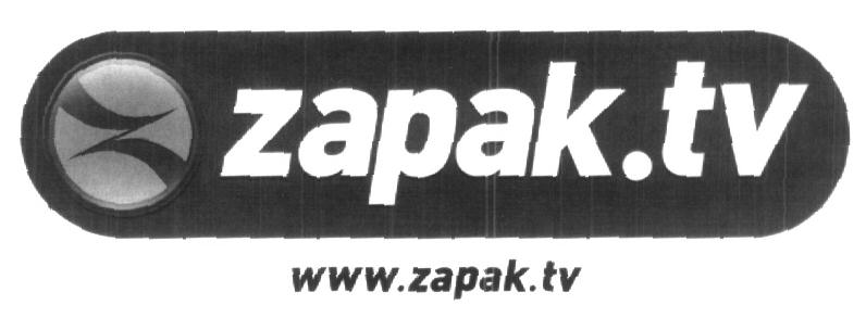 Zapak.tv Www.zapak.tv (label) Device mark 1598003 Trademark