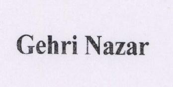 Gehri Nazar Device mark 1496114 Trademark