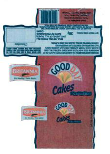 Britannia Good Day Cakes-chocolate (label) Device mark 907533 Trademark