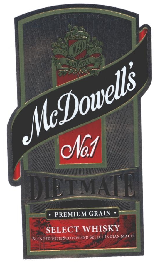 Mcdowells' No.1 Dietmate Device mark 2322736 Trademark
