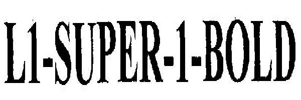L1-super-1-bold Device mark 2489250 Trademark