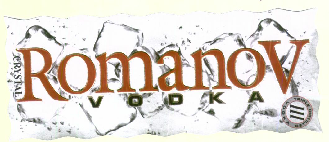 Crystal Romanov V O D K A ( Label) Device mark 1428550 Trademark