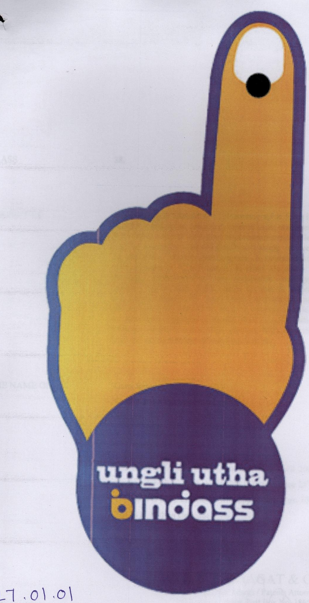 Ungli Utha Bindass (label) Device mark 1792279 Trademark