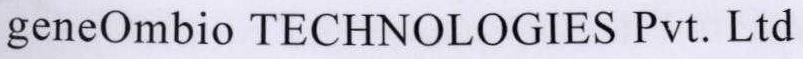 Geneombio Technologies Pvt. Ltd Device mark 1910157 Trademark