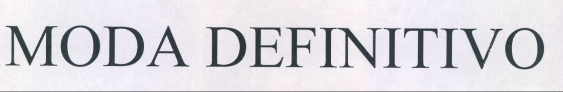 Moda Definitivo Device mark 2190154 Trademark