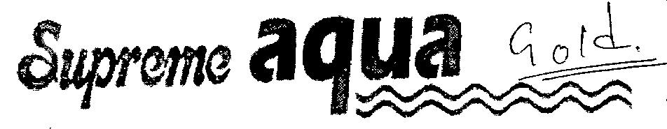 Supreme Aqua Gold (label) Device mark 1320635 Trademark