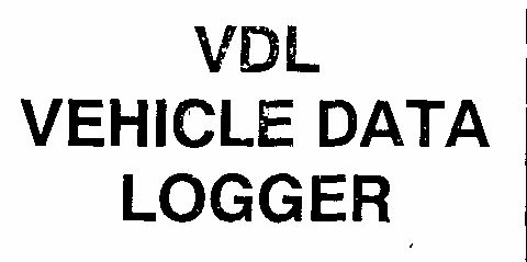 Vdl Vehicle Data Logger (label). Device mark 1028287 Trademark