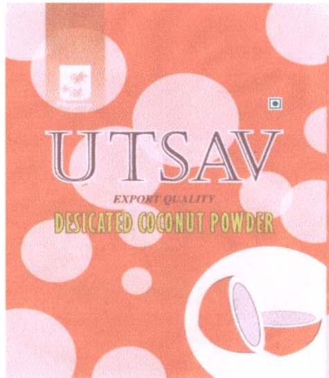 Utsav Export Quality Desicated Coconut Powder Device mark 2294659 Trademark