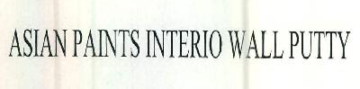 Asian Paints Interio Wall Putty Device mark 2652111 Trademark