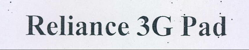 Reliance 3g Pad Device mark 2156628 Trademark