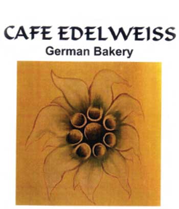 Cafe Edelweiss ( In English Inscriptions) Device Of A Rectangular Containing A Flower With Yellow Colour Device mark 1481281 Trademark