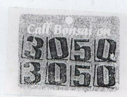 Caff Bonsai On 3050 3050 (label) Device mark 1516993 Trademark