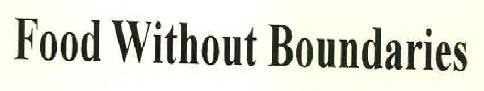 Food Without Boundaries Device mark 2991751 Trademark