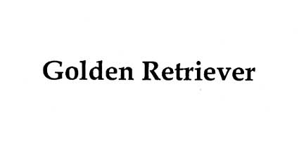 Golden Retriever Device mark 1997330 Trademark
